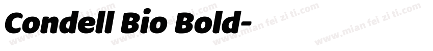 Condell Bio Bold字体转换